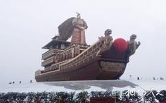 西安昆明池七夕公園旅遊攻略之漢武帝雕像