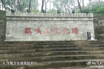 南充高坪鶴鳴山旅遊景區-浮雕文化牆照片