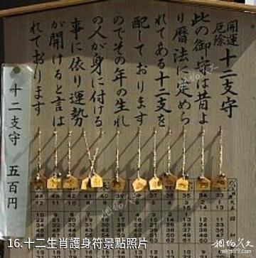 日本上賀茂神社-十二生肖護身符照片