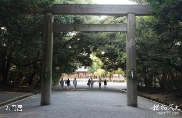 日本名古屋热田神宫-鸟居照片