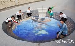 寧夏銀川鎮北堡西部影視城旅遊攻略之3D街道藝術