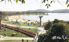 上海月湖雕塑公园旅游攻略之亲水沙滩