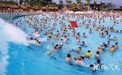 鄭州豐樂農莊黃河谷馬拉灣海浪浴場旅遊攻略之大海嘯