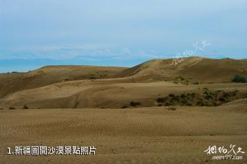 新疆圖開沙漠照片