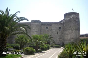 意大利卡塔尼亚市-乌尔斯诺城堡照片