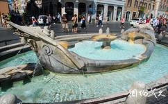 罗马西班牙广场旅游攻略之破船喷泉