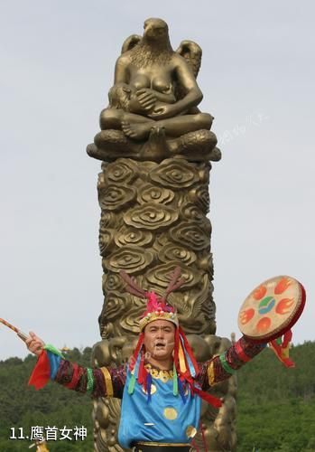 长春龙湾生态旅游区-鹰首女神照片