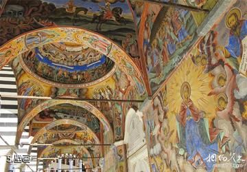 保加利亚里拉修道院-壁画照片
