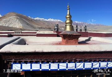 西藏科迦寺-高原景色照片