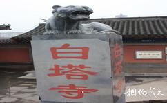 北京白塔寺旅遊攻略之門前石獅