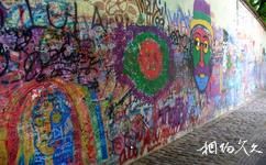 捷克布拉格旅游攻略之约翰·列侬墙