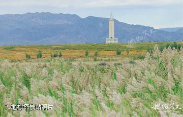 阿勒泰戈寶紅麻花海景區-地標塔照片