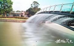 上海月湖雕塑公园旅游攻略之水幕桥