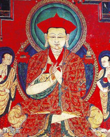 西藏托林寺-壁画照片