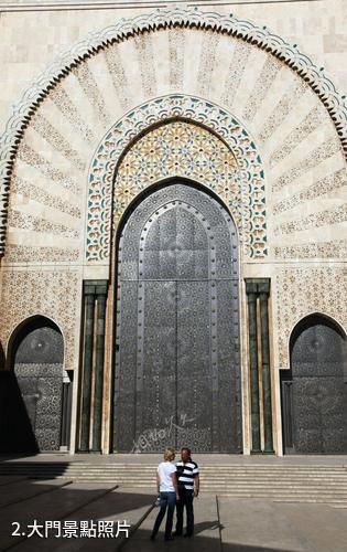摩洛哥哈桑二世清真寺-大門照片