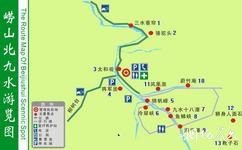 青岛崂山旅游攻略之北九水导览图