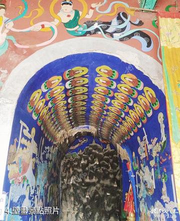 吉木薩爾千佛洞景區-壁畫照片