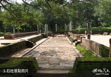 斯里蘭卡阿努拉德普勒市-石柱照片