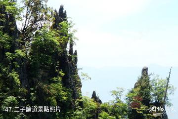 陝西南宮山國家森林公園-二子論道照片