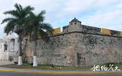 墨西哥坎佩切历史要塞城旅游攻略之护城墙