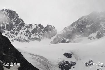 新疆西天山国家级自然保护区-高山冰川照片