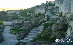 意大利马泰拉石窟民居旅游攻略之石砌台阶