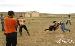 兴安蒙古包旅游村旅游攻略之摔跤表演