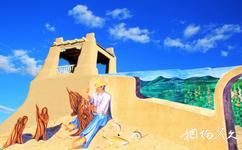 美國陶斯印第安村旅遊攻略之壁畫