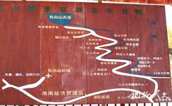 吉林長白山天池旅遊攻略之南坡導覽圖