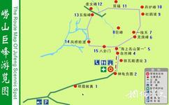 青岛崂山旅游攻略之巨峰导览图
