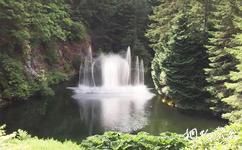 加拿大布查特花園旅遊攻略之水舞噴泉