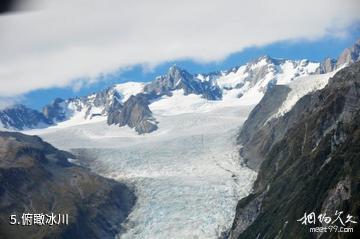 新西兰福克斯冰川-俯瞰冰川照片