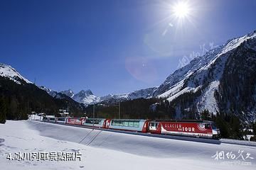 瑞士雷塔恩鐵路-冰川列車照片