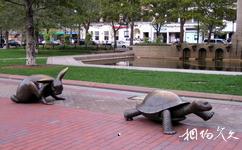 美国波士顿市旅游攻略之龟兔赛跑雕塑