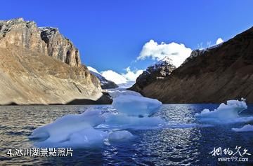 西藏曲登尼瑪風景區-冰川湖照片