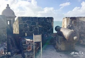 波多黎各圣费利佩海角城堡-大炮照片