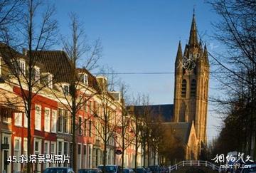 荷蘭代爾夫特市-斜塔照片