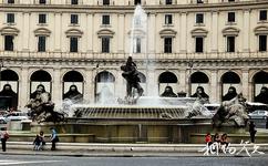 羅馬共和國廣場旅遊攻略之納亞蒂仙女噴泉