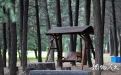 扬州茱萸湾公园旅游攻略之木椅