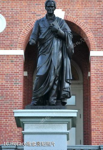 美國波士頓自由之路-Horace雕像照片