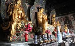 大同華嚴寺旅遊攻略之「華嚴三聖」塑像