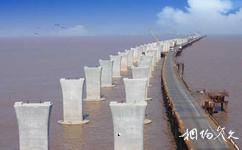 杭州湾跨海大桥旅游攻略之建设中的大桥