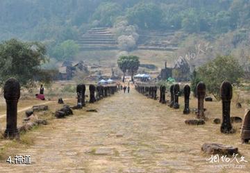 老挝占巴塞瓦普庙-神道照片