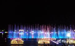 大荔同州湖旅游攻略之音乐喷泉