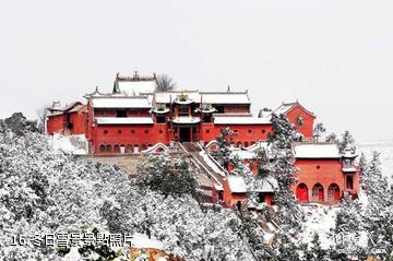 臨汾市東嶽廟景區-冬日雪景照片