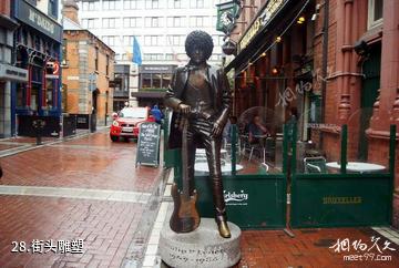 爱尔兰都柏林市-街头雕塑照片