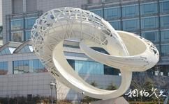 青島國際帆船中心旅遊攻略之連接奧運雕塑