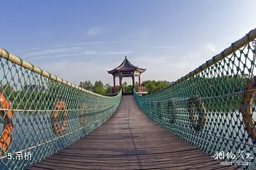 淄博桓台红莲湖公园景区-吊桥照片