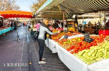 尼斯薩雷雅廣場集市-果蔬照片