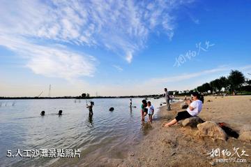 金鄉金水湖-人工沙灘照片